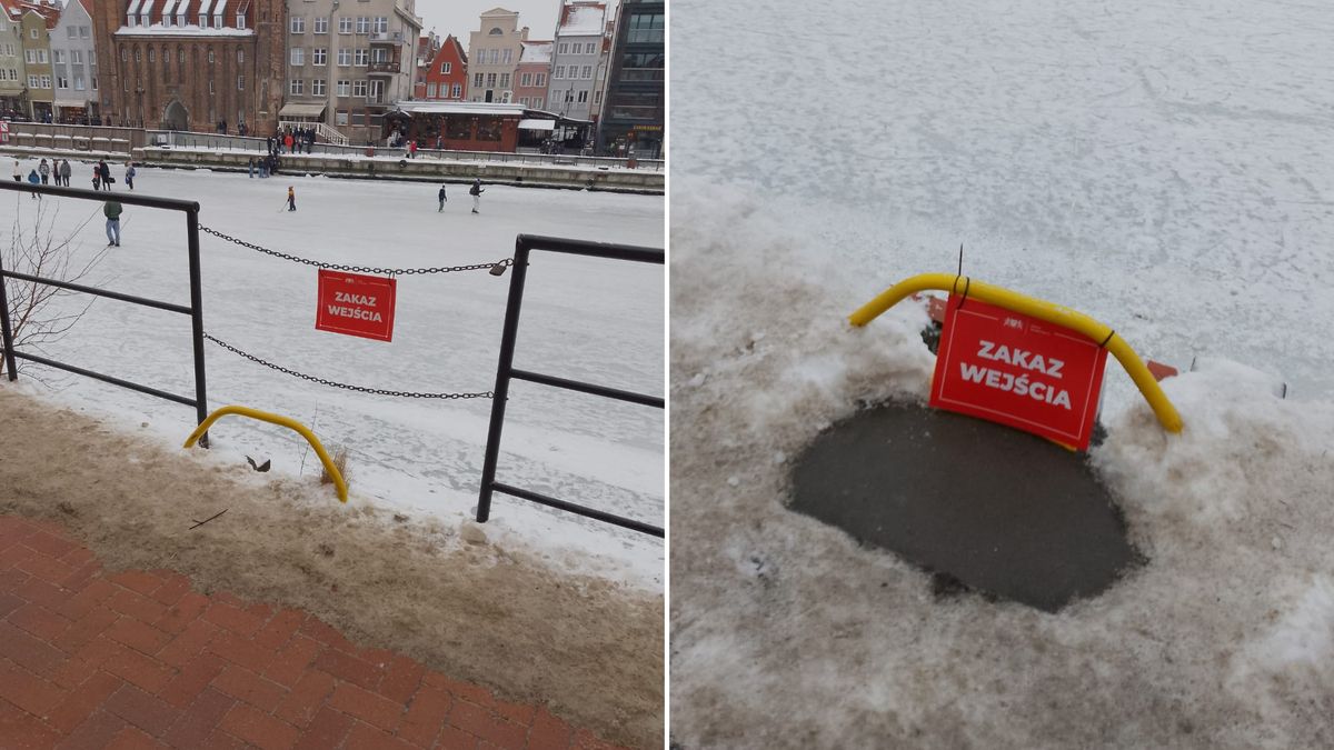 Zakaz wstępu na Motławę. Wywiesili tabliczki.