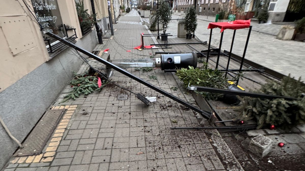 Wandal zdemolował ogródek wrocławskiej restauracji