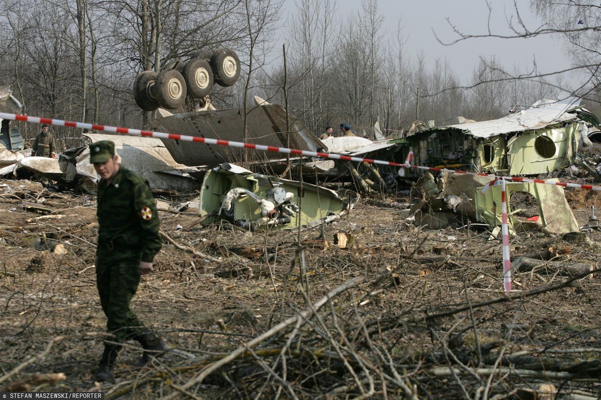 Miejsce katastrofy samolotu prezydenckiego Tu 154m