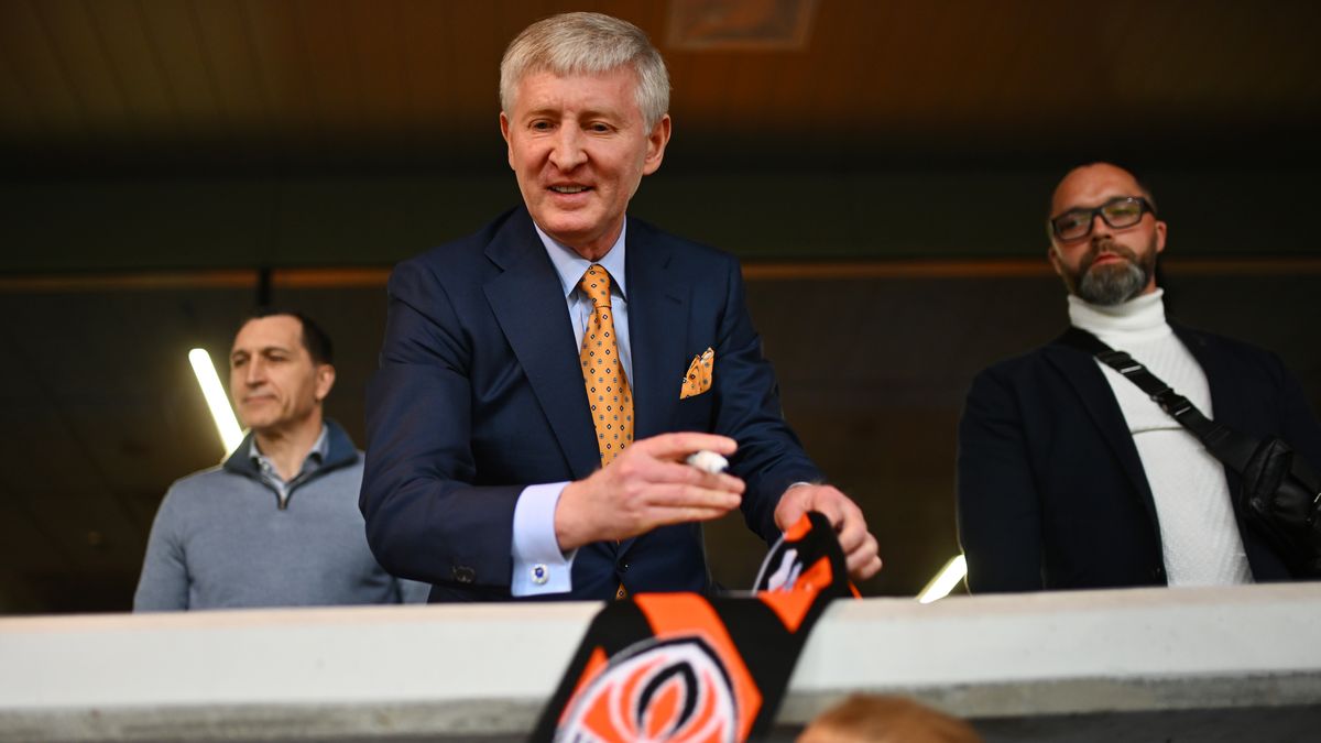 KRAKOW, POLAND - APRIL 30: Rinat Akhmetov, Owner and President of FC Shakhtar Donetsk, looks on prior to the UEFA Europa Conference League match between FC Shakhtar Donetsk and Crystal Palace FC at Henryk Reyman's Municipal Stadium on April 30, 2026 in Krakow, Poland. (Photo by Mateusz Slodkowski - UEFA/UEFA via Getty Images)