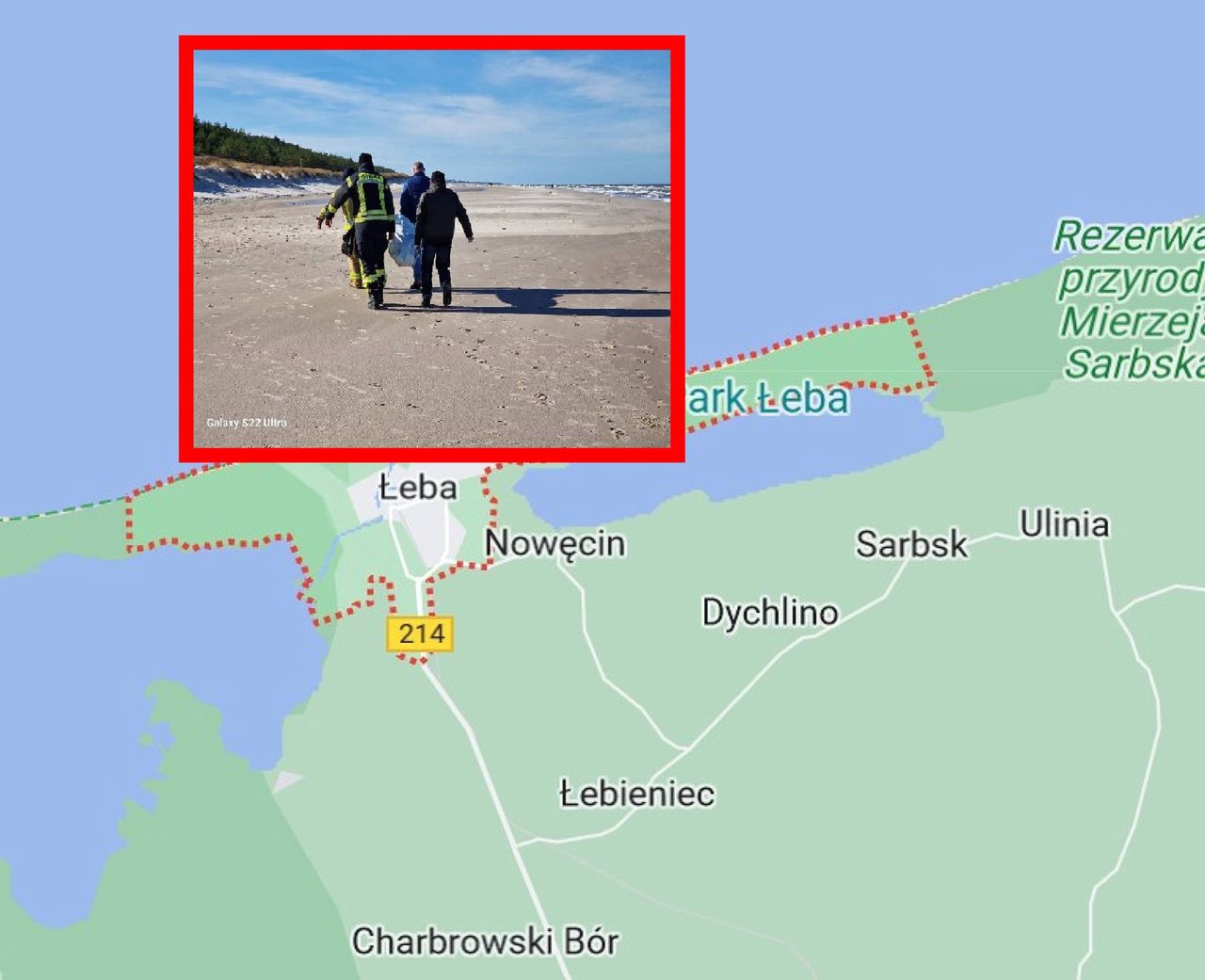 Ciało na plaży w Łebie. Zauważył je spacerowicz