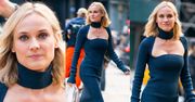 Zjawiskowa Diane Kruger kusi dekoltem w dzianinowej sukience