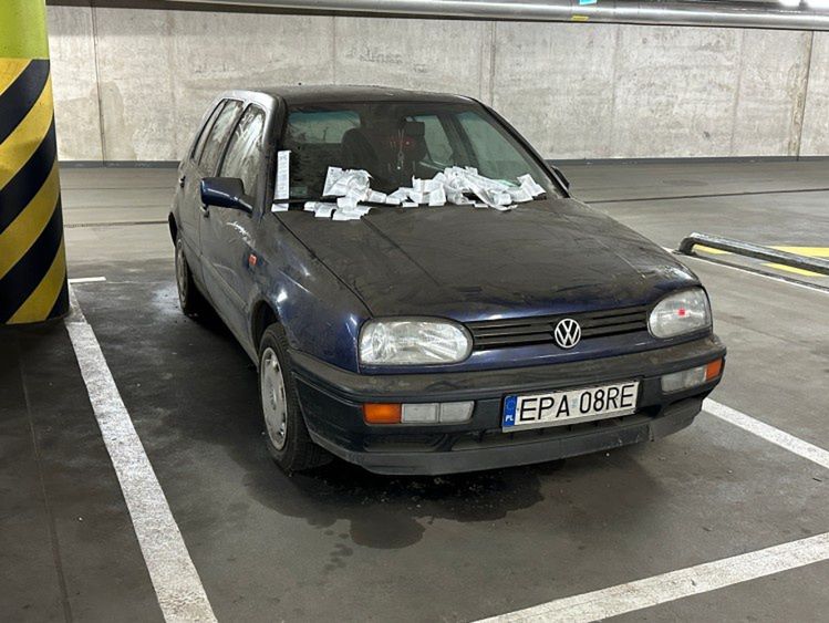 Opuszczony volkswagen