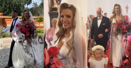 Magdalena Lubacz wyszła za mąż! Zwyciężczyni "Projektu Lady" postawiła na WYDEKOLTOWANĄ suknię (ZDJĘCIA)