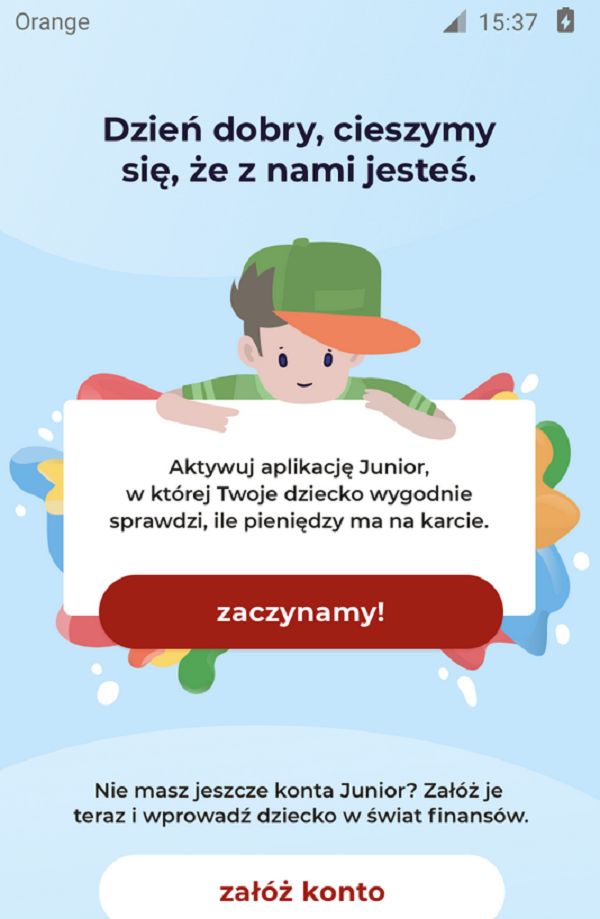 mBank przedstawia aplikację Junior