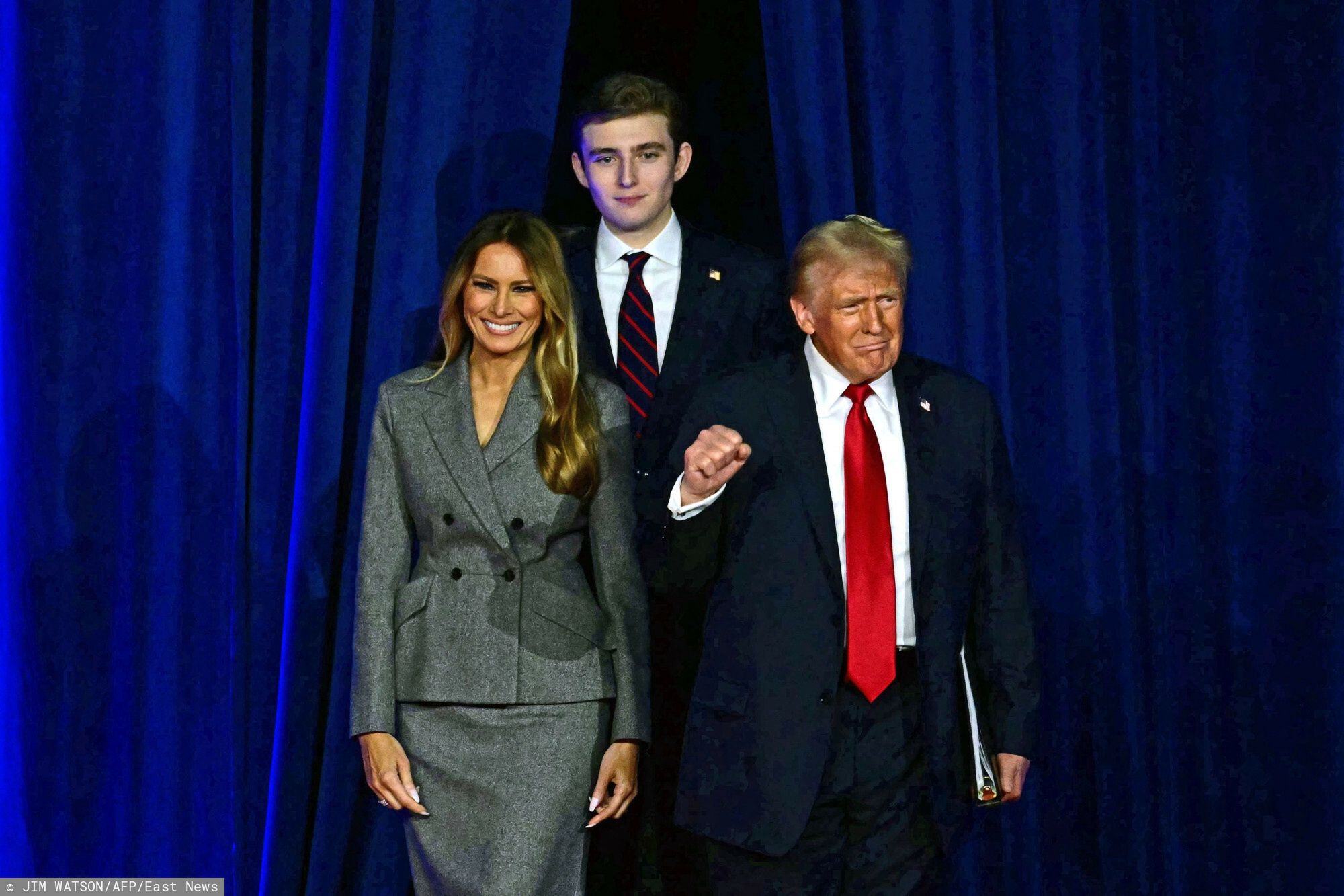 Donald Trump z Melanią i Barronem
