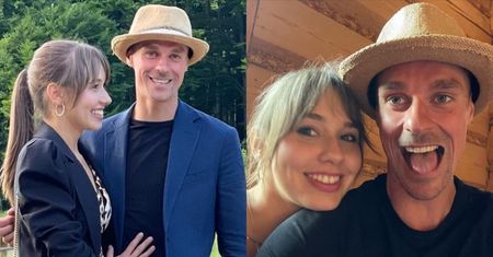Piotr Żyła i Marcelina Ziętek bawią się na weselu. Fani dopytują: "Kiedy wasza kolej?" (FOTO)