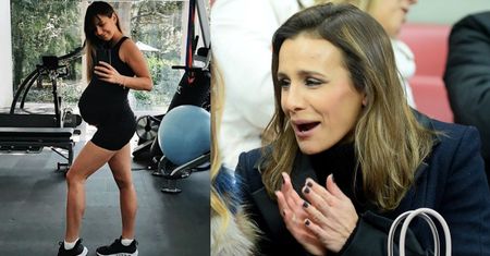 Anna Lewandowska pozuje w domowej siłowni, chwaląc się coraz większym ciążowym brzuszkiem. Sara Boruc: "O JA, TO JUŻ!" (FOTO)