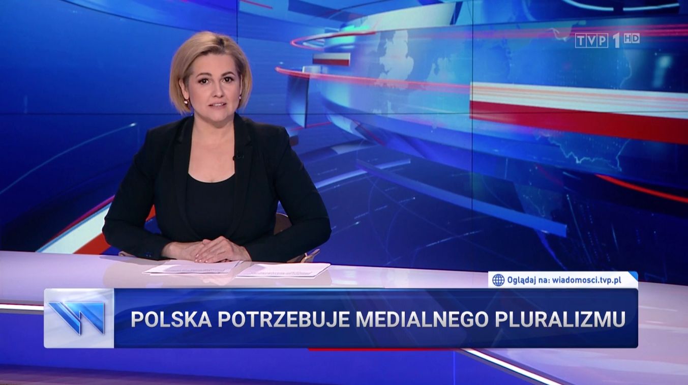 Materiał "Wiadomości" o "medialnym pluralizmie"