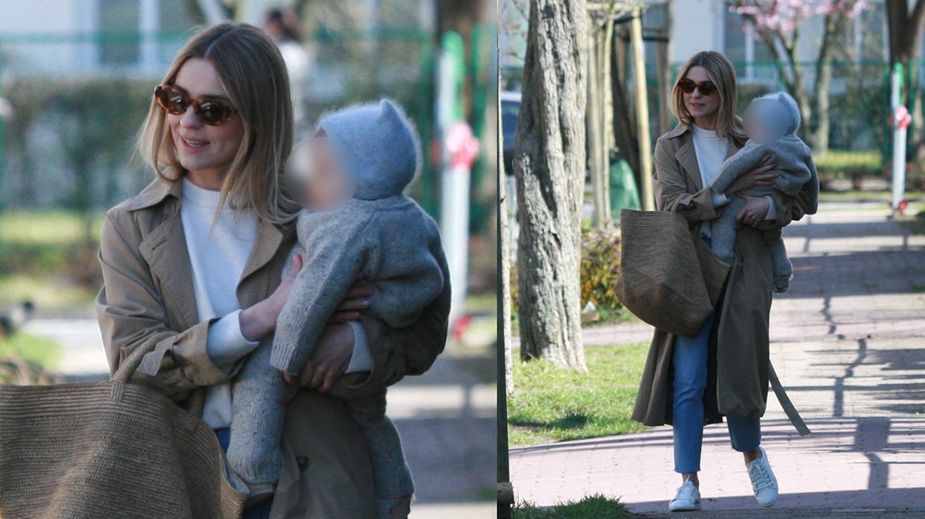 Rodzina Tusków idzie ze święconką 