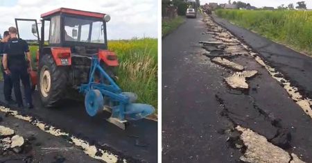Rolnik z Gliwic zaorał asfalt. Teraz idzie do sądu