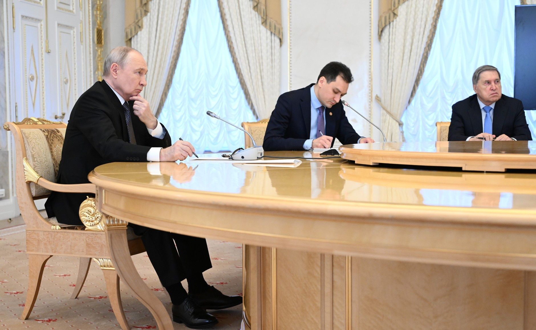Władimir Putin podczas spotkania