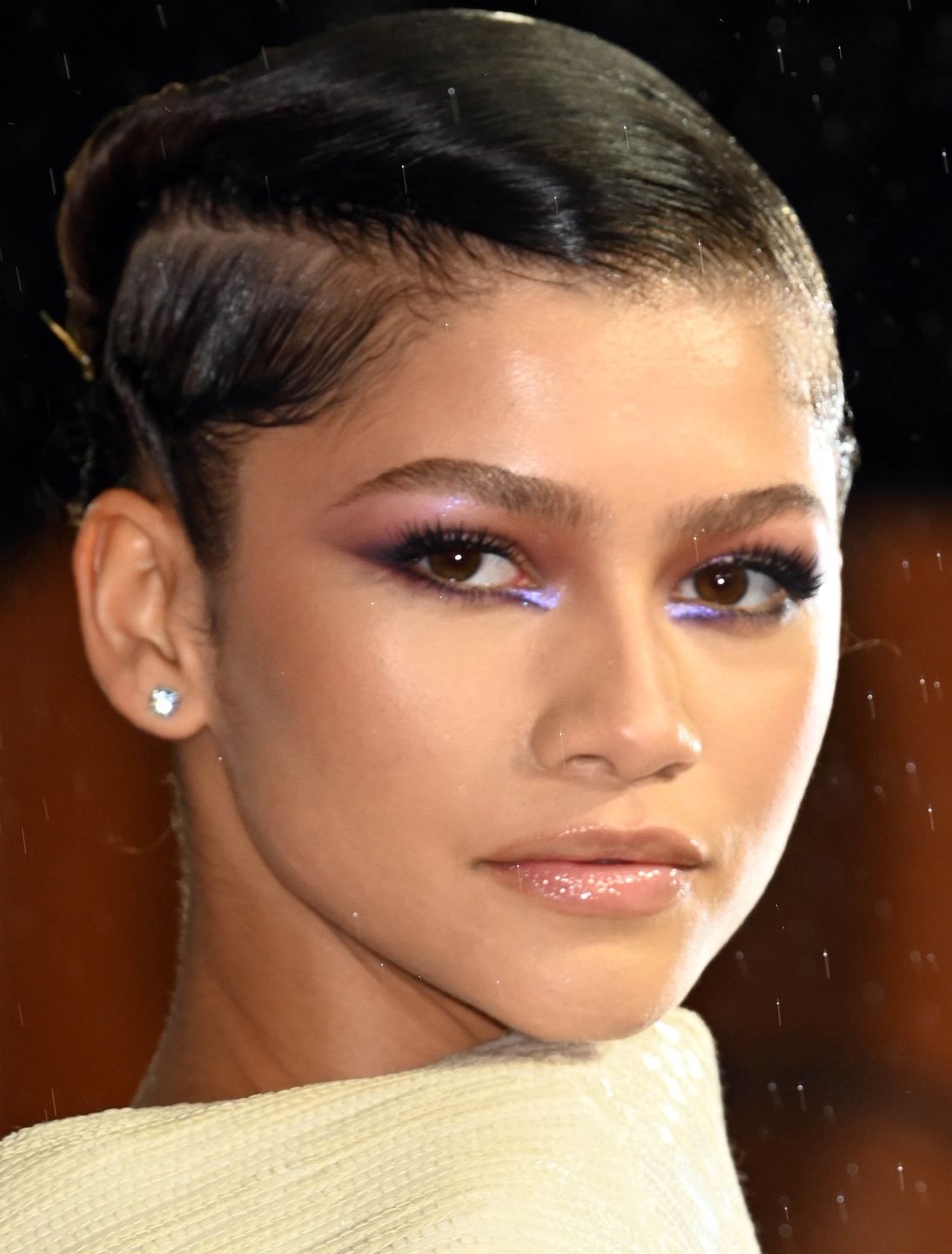 18 October 2021...The UK Film Premiere of DUNE, held at the Odeon Leicester Square, London...Here, Zendaya. (Photo by Justin Goff Photos/Getty Images)