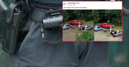 Policjant zgubił broń w rzece. Szukano jej kilka godzin