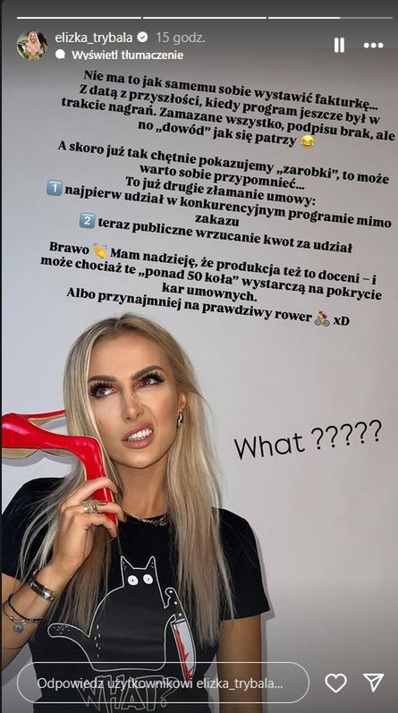 Eliza Trybała wyśmiewa Mariannę Schreiber 