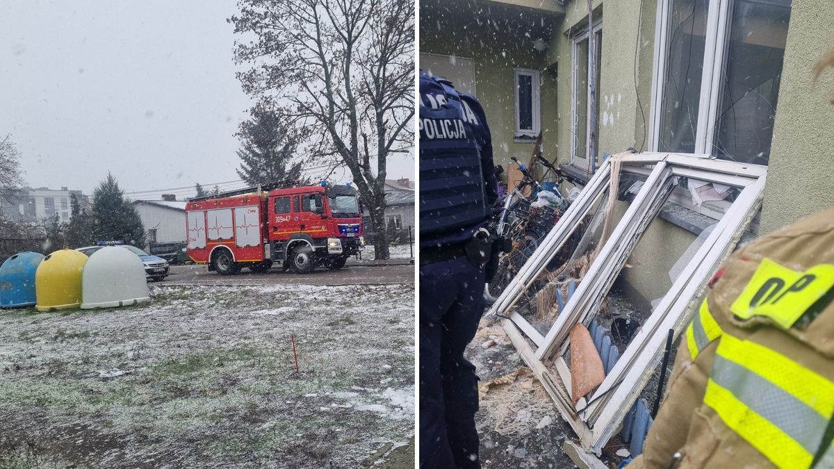 Wybuch gazu w Kostrzynie. Poważne obrażenia dwóch osób