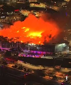 Pożar w USA. Dramatyczne nagranie walki z żywiołem