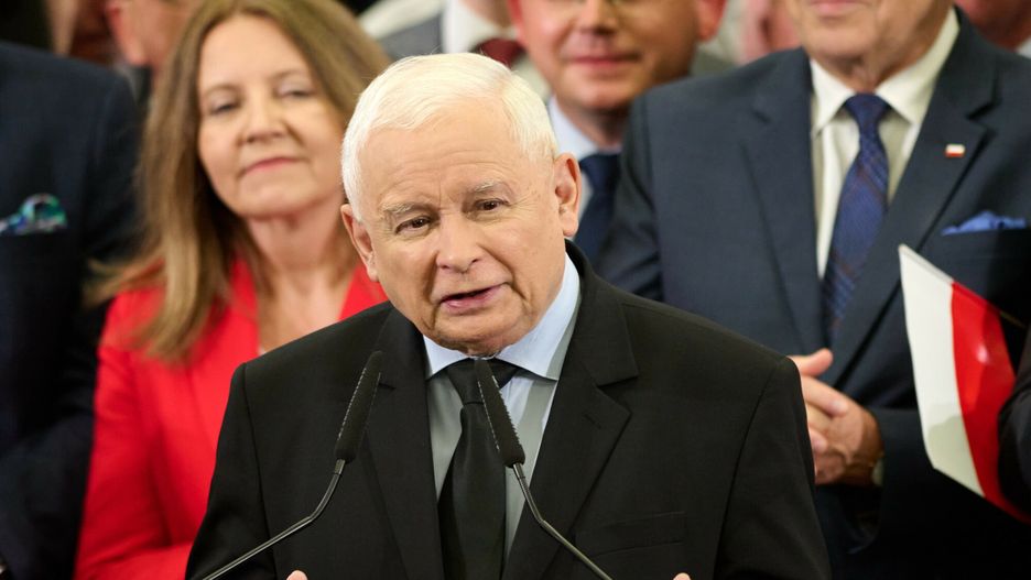 Jaros?aw Kaczy?ski w ?odzi
04.10.2023 Lodz LSSE Konwencja wojewodzka Prawa i Sprawiedliwosci z udzialem prezesa Jaroslawa Kaczynskiego Fot. Lukasz Szelag/REPORTER 
N/z Joanna Lichocka, Jaroslaw Kaczynski
Lukasz Szelag/REPORTER