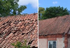 Wojskowy samolot przeleciał nad domami. Zniszczone dachy