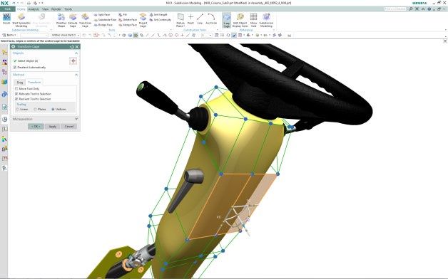 Narzędzie NX Realize Shape, to jedna z ciekawszych nowości wprowadzonych w pakiecie NX 9.0 firmy Siemens PLM Software. [źródło: Siemens PLM Software]