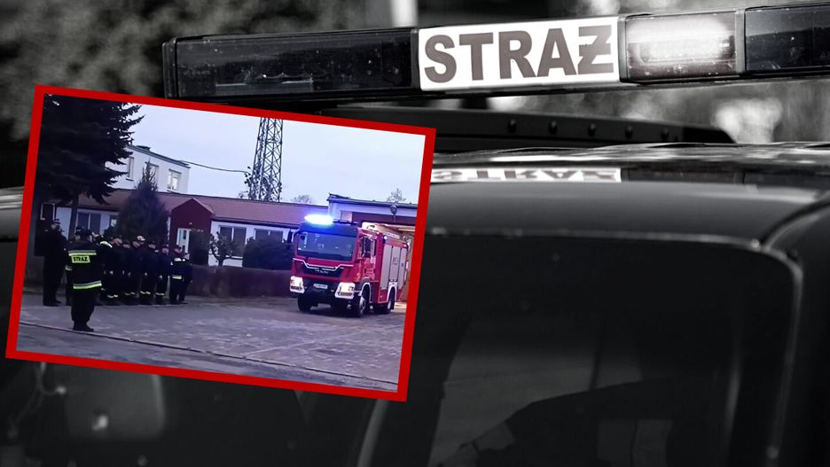 Strażacy minutą ciszy pożegnali zmarłego kolegę
