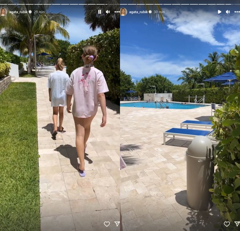 Agata Rubik pokazała okolicę, w której mieszka z rodziną w Miami
