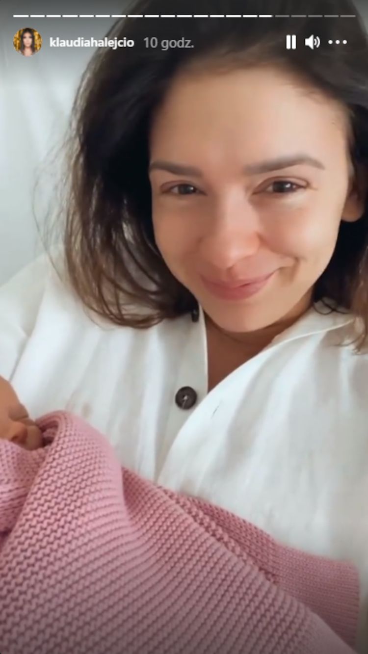 Klaudia Halejcio dziękuje za prowadzenie za nią konta podczas porodu i otwiera się na temat macierzyństwa