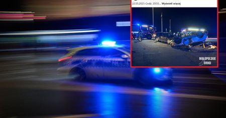 Groźne zdarzenie drogowe w Nowej Wsi. Policja szuka dwóch osób
