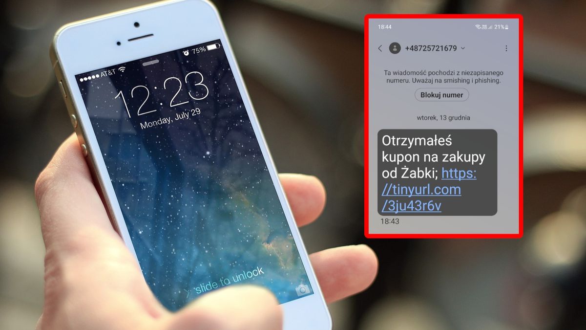 Fałszywy SMS "od Żabki"
