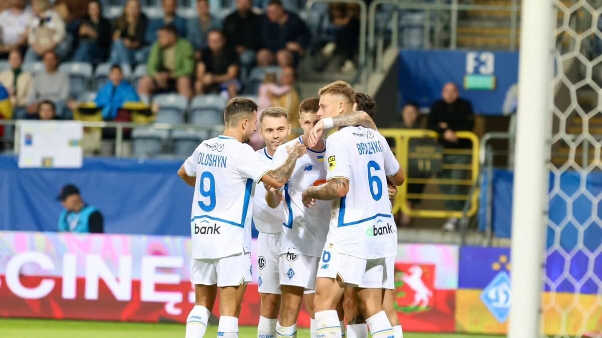 Piłkarze Dynamo Kijów na stadionie Motor Lublin Arena