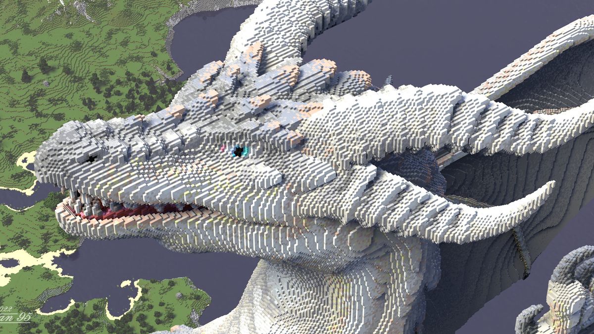 Biały smok w Minecraft