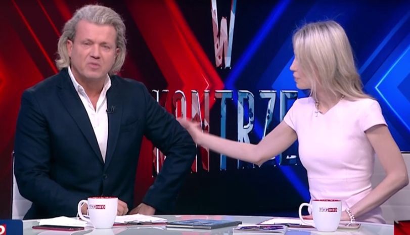 Jarosław Jakimowicz i Magdalena Ogórek na antenie programu "W kontrze"