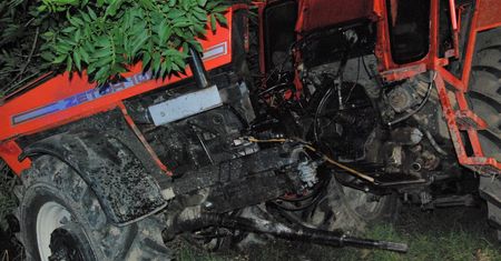Stracił panowanie nad ciągnikiem. Traktorzysta zginął na miejscu