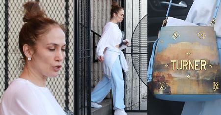 Jennifer Lopez BEZ MAKIJAŻU opuszcza studio tańca z drogą torebką. Tak samo idealna jak na Instagramie? (ZDJĘCIA)