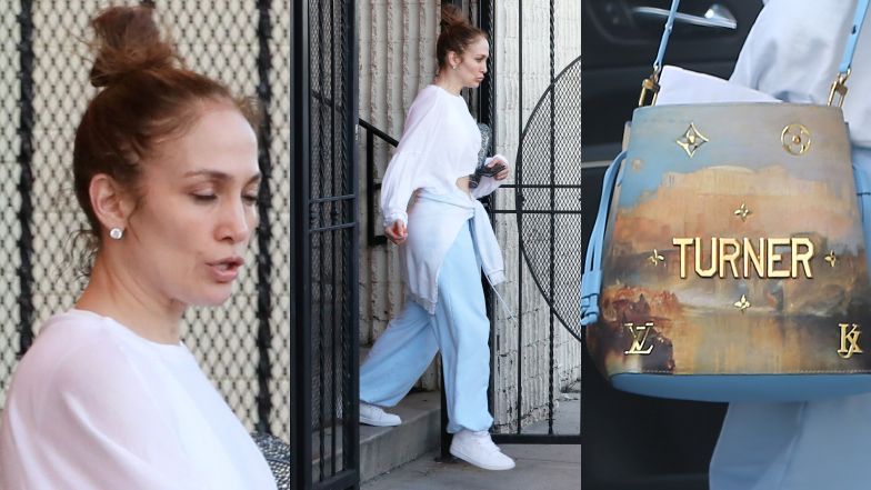 Jennifer Lopez BEZ MAKIJAŻU opuszcza studio tańca z drogą torebką. Tak samo idealna jak na Instagramie? (ZDJĘCIA)