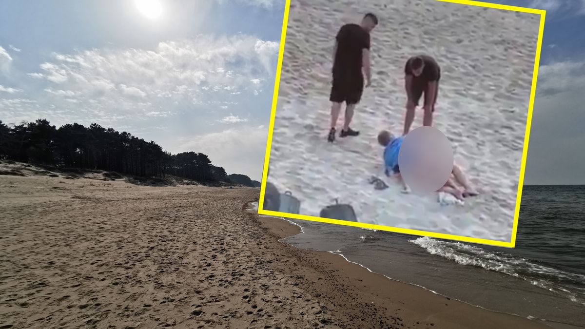 Mielno. Półnaga para gziła się na plaży. Plażowicze interweniowali 