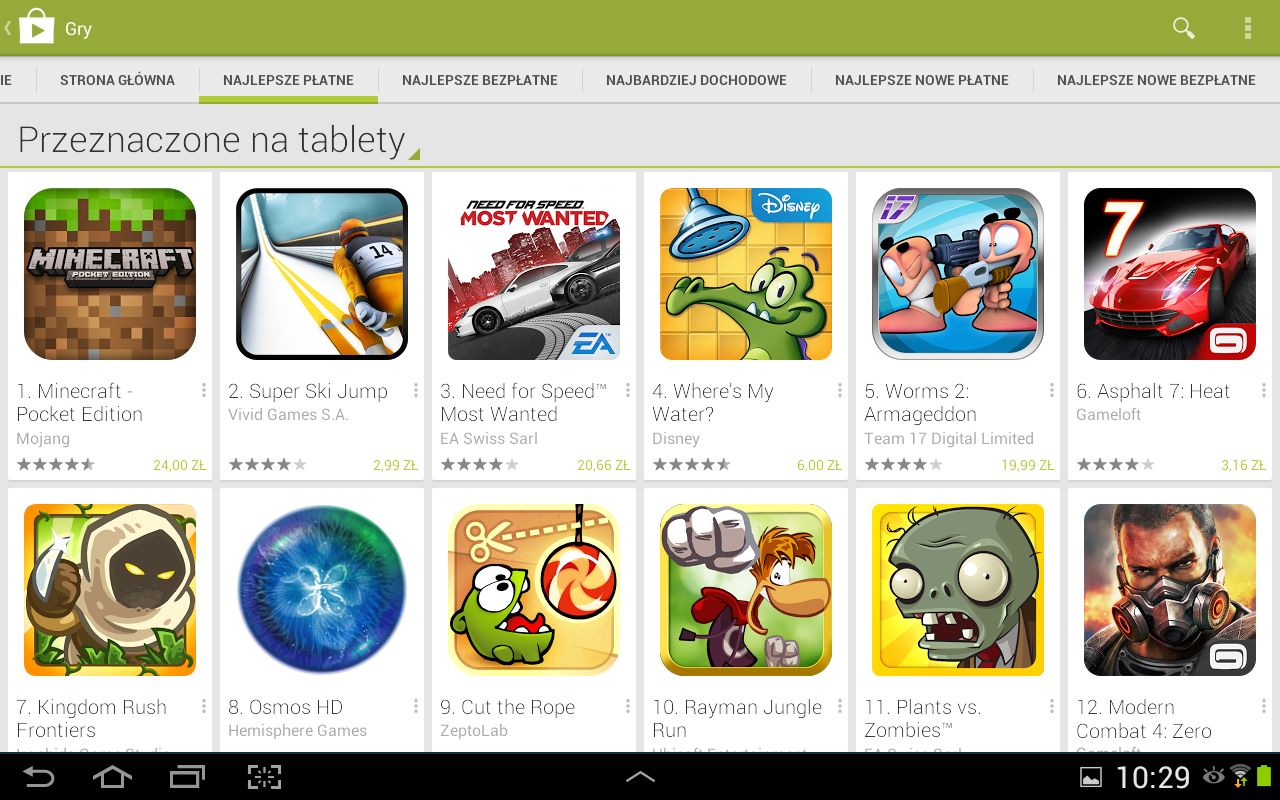 Wady i zalety - Android 2