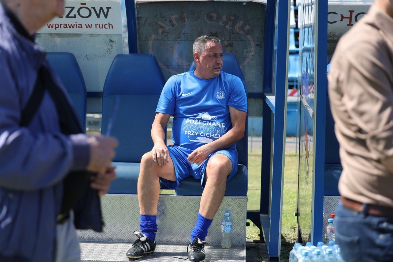 Mariusz Śrutwa zagrał w drużynie gwiazd Ruchu Chorzów na pożegnanie stadionu na Cichej