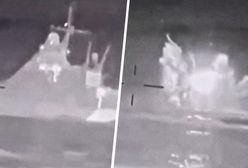 Rosyjski okręt w ogniu. Opublikowano nowe nagranie z ataku