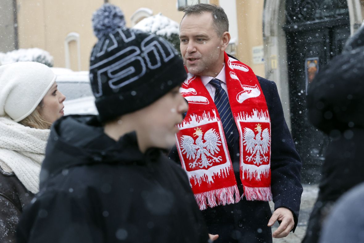 Karol Nawrocki na XVII Patriotycznej Pielgrzymce Kibiców. Jasna 