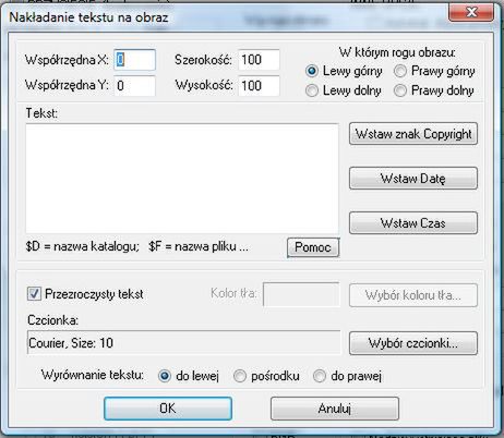 IrfanView - dodaj do zdjęcia znak wodny 3