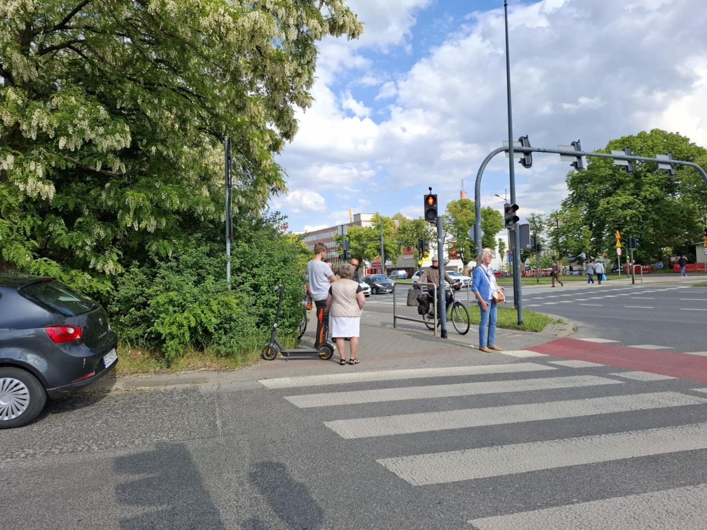 Potrącenie na hulajnodze