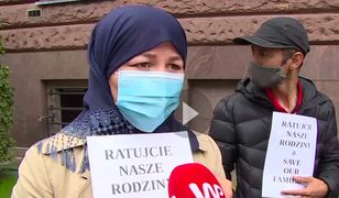 Warszawa. Pikieta Afgańczyków przed MSZ. Proszą o ocalenie ich rodzin