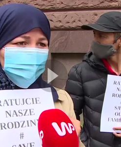 Warszawa. Pikieta Afgańczyków przed MSZ. Proszą o ocalenie ich rodzin