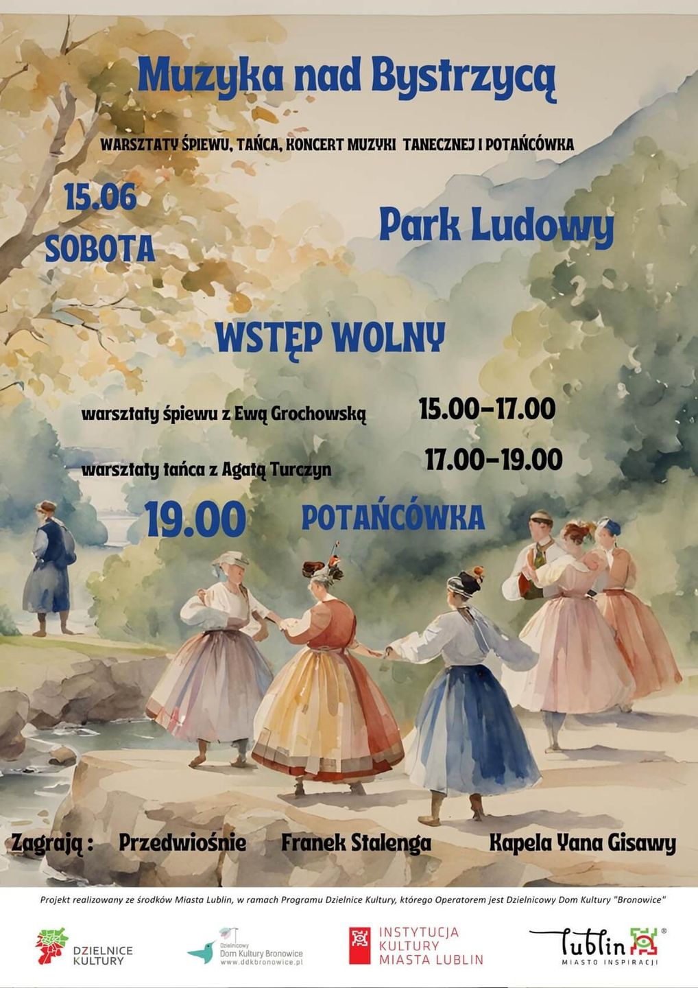 Muzyka nad Bystrzycą - plakat
