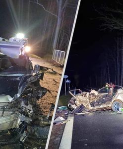 Dramatyczny wypadek pod Żyrardowem. Wstrząsające zdjęcia