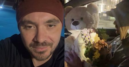 Daniel Martyniuk z INNĄ KOBIETĄ w samochodzie. Fotka z kwiatami i misiem trafiła do sieci