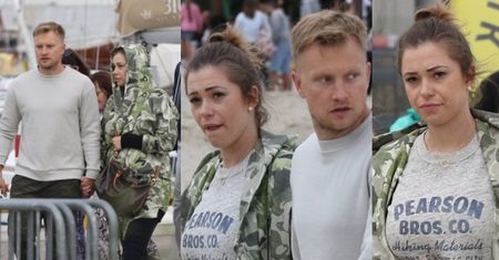 TYLKO U NAS: Wesołowski z ciężarną żoną spacerują po Gdyni (ZDJĘCIA)