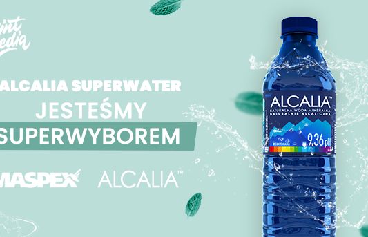 Alcalia Superwater promowana przez Mint Media