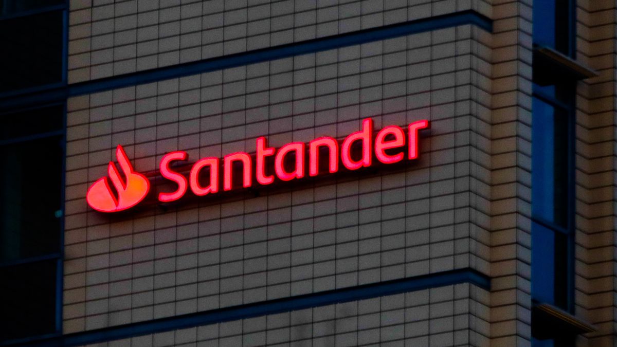 Santander logo is seen on the office building in Krakow, Poland on December 1, 2020. (Photo by Jakub Porzycki/NurPhoto via Getty Images)